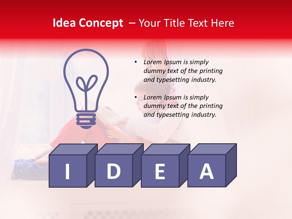 Young White Thinking PowerPoint Template