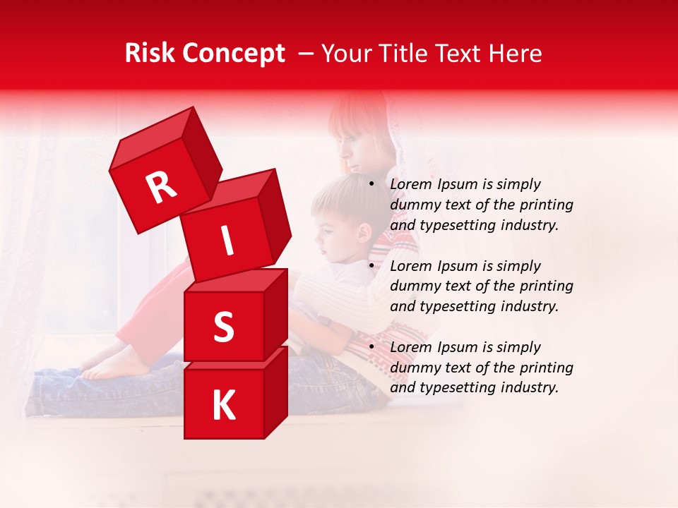 Young White Thinking PowerPoint Template