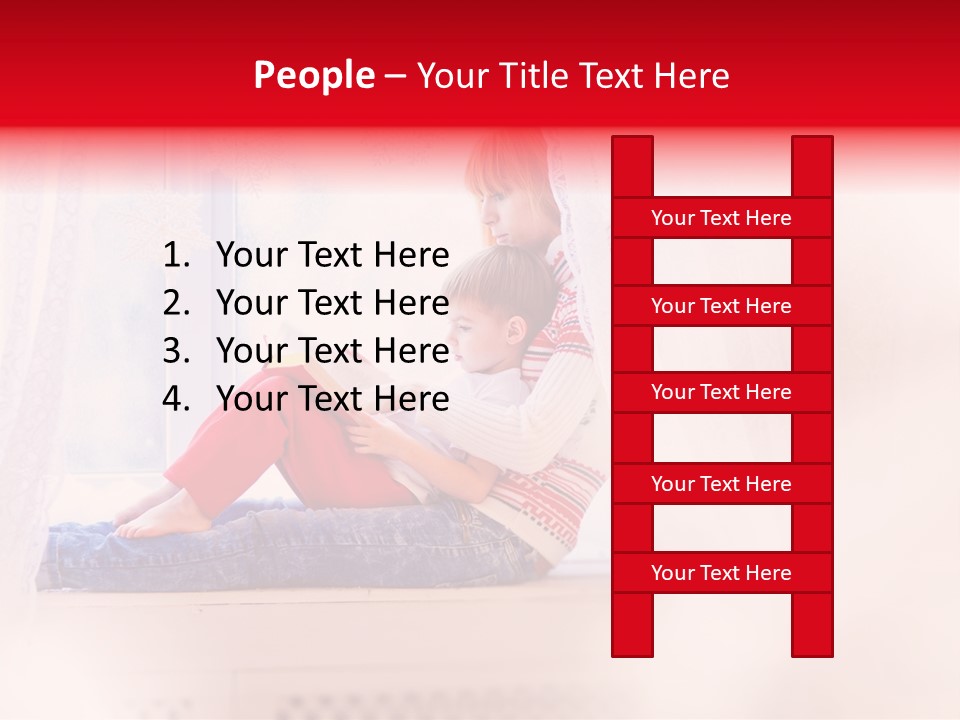 Young White Thinking PowerPoint Template