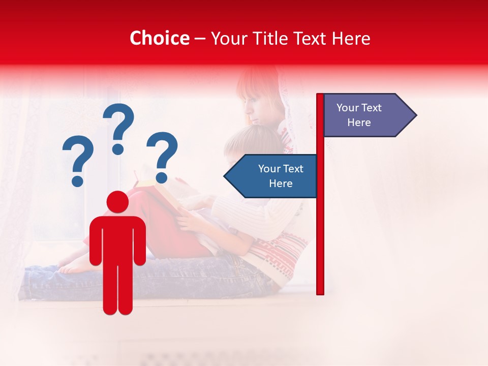 Young White Thinking PowerPoint Template