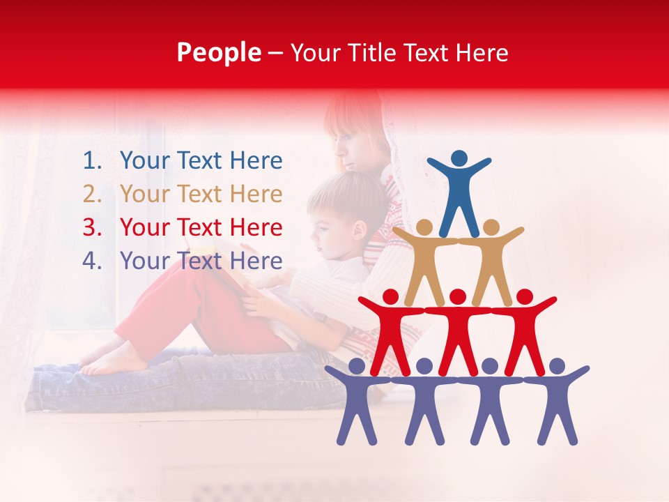 Young White Thinking PowerPoint Template