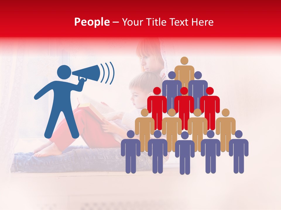 Young White Thinking PowerPoint Template