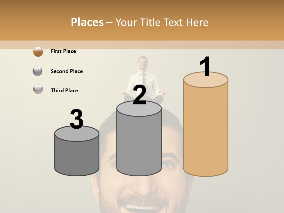 Business Man Rest PowerPoint Template