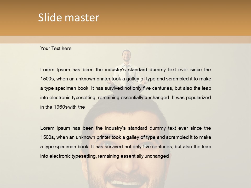 Business Man Rest PowerPoint Template