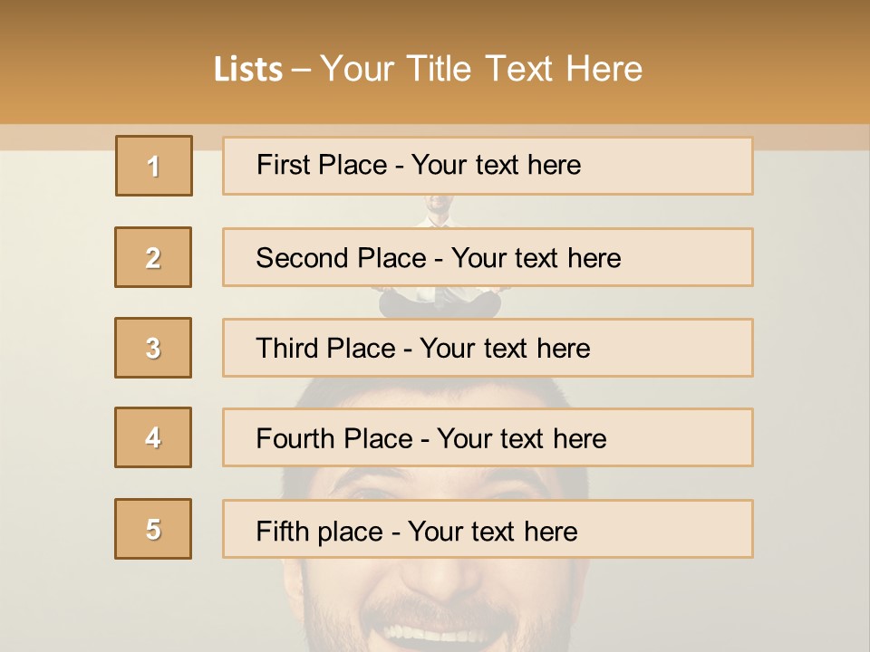 Business Man Rest PowerPoint Template