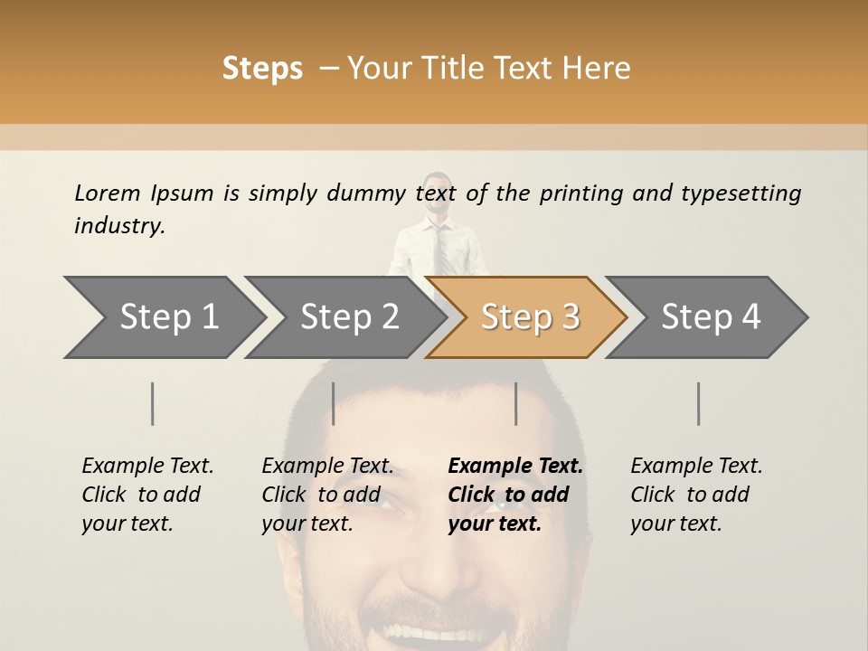 Business Man Rest PowerPoint Template