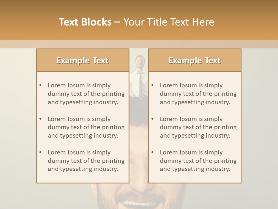 Business Man Rest PowerPoint Template
