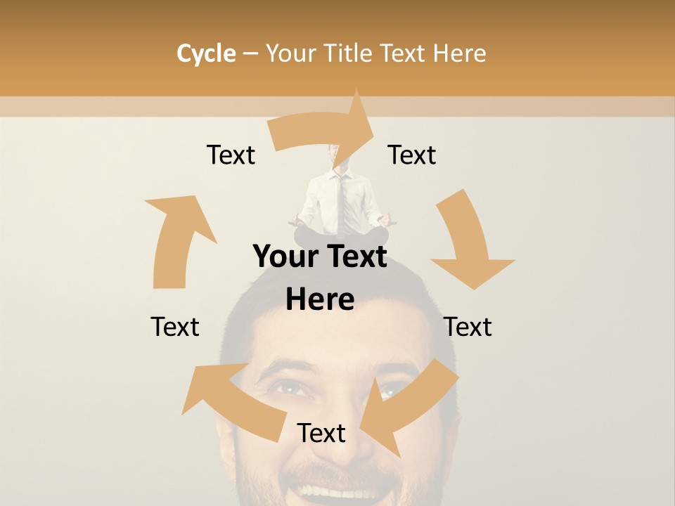 Business Man Rest PowerPoint Template