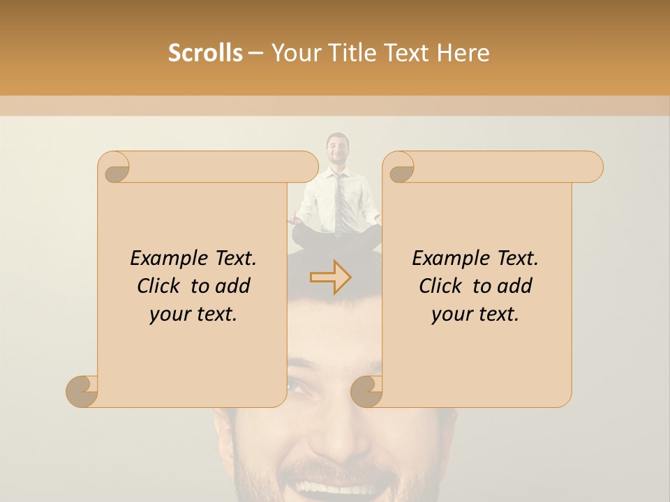 Business Man Rest PowerPoint Template