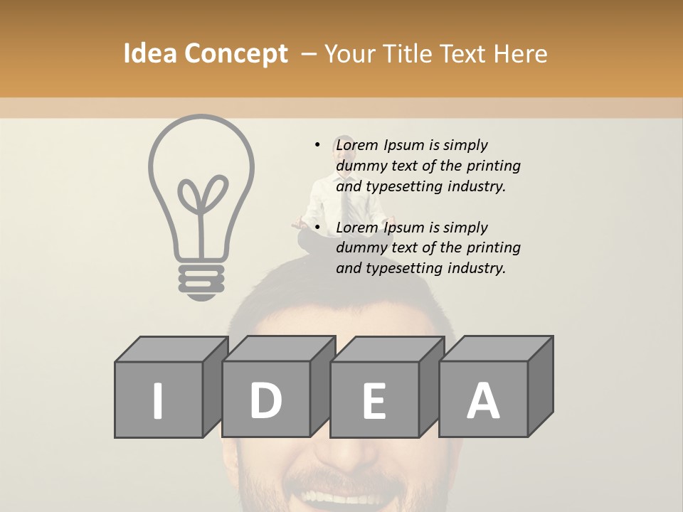 Business Man Rest PowerPoint Template