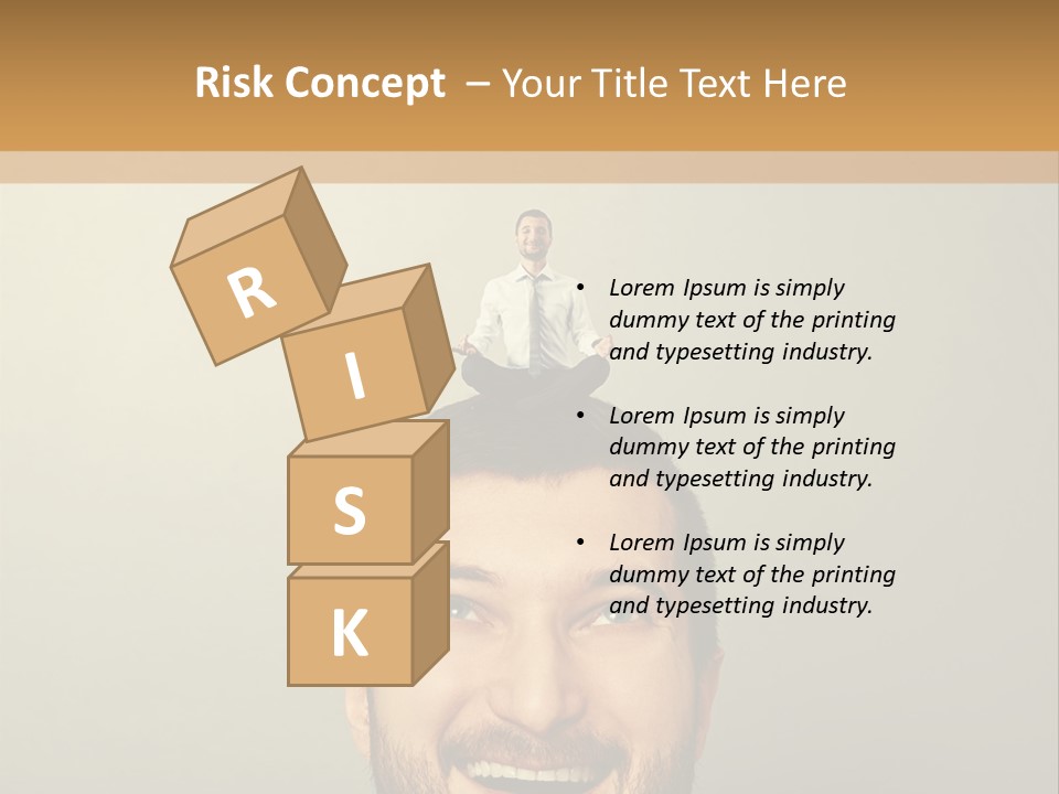 Business Man Rest PowerPoint Template