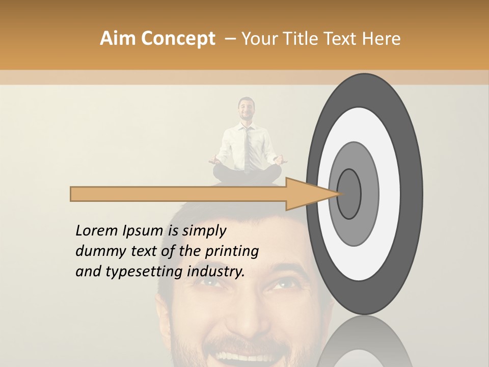 Business Man Rest PowerPoint Template