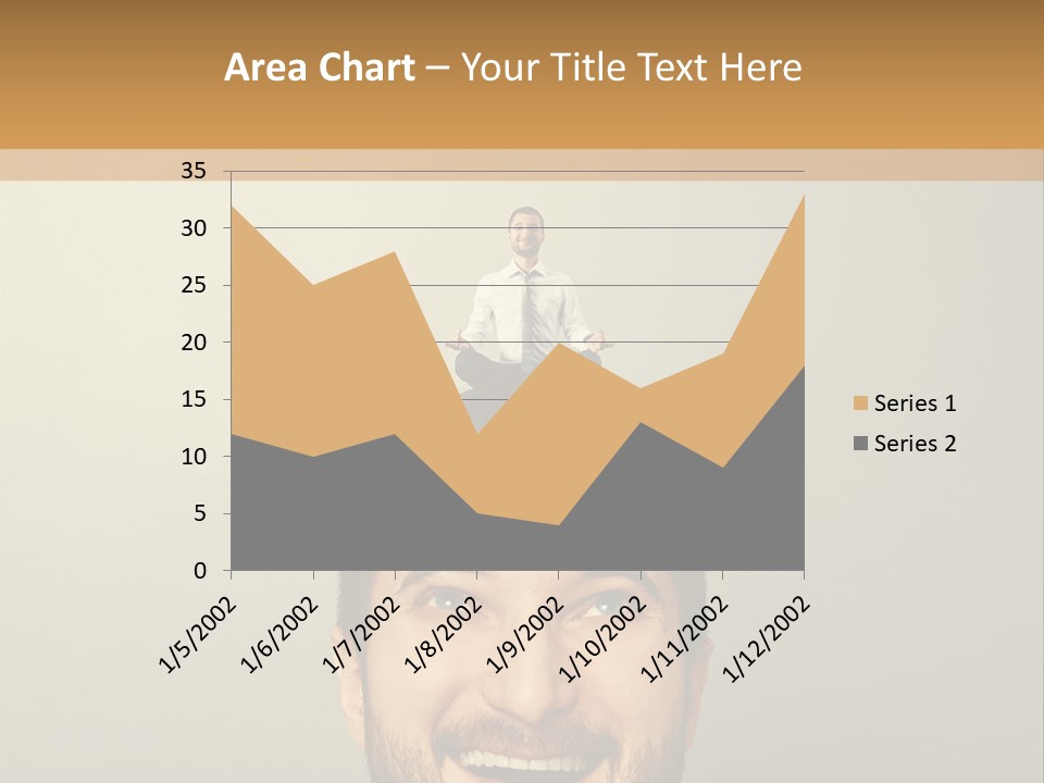 Business Man Rest PowerPoint Template