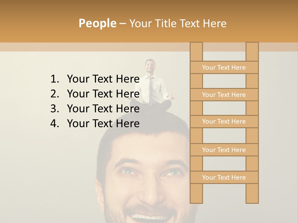 Business Man Rest PowerPoint Template