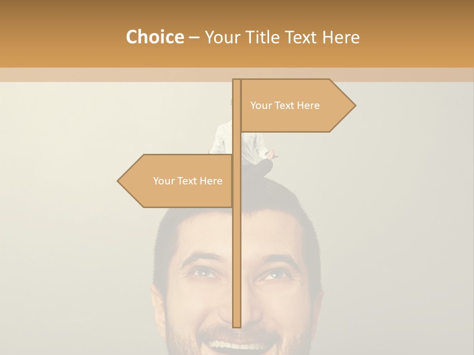 Business Man Rest PowerPoint Template