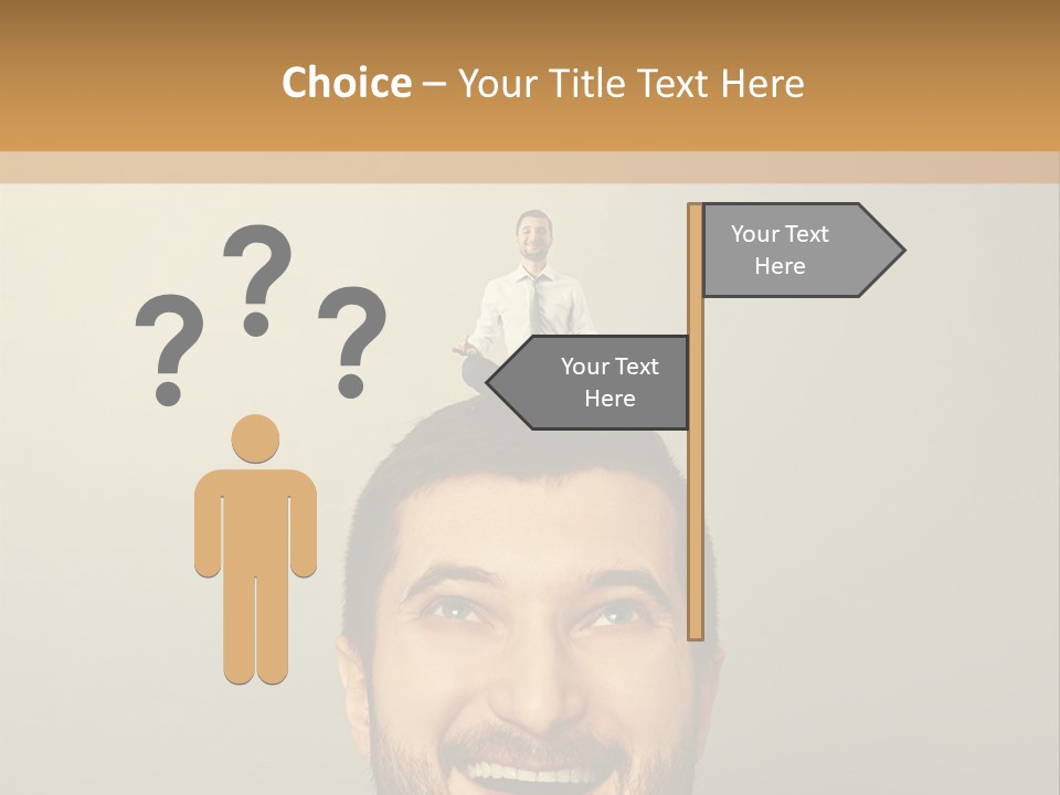 Business Man Rest PowerPoint Template