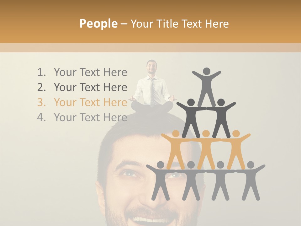 Business Man Rest PowerPoint Template