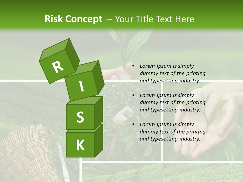 Farm Growth Scissors PowerPoint Template