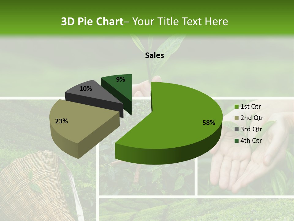 Farm Growth Scissors PowerPoint Template