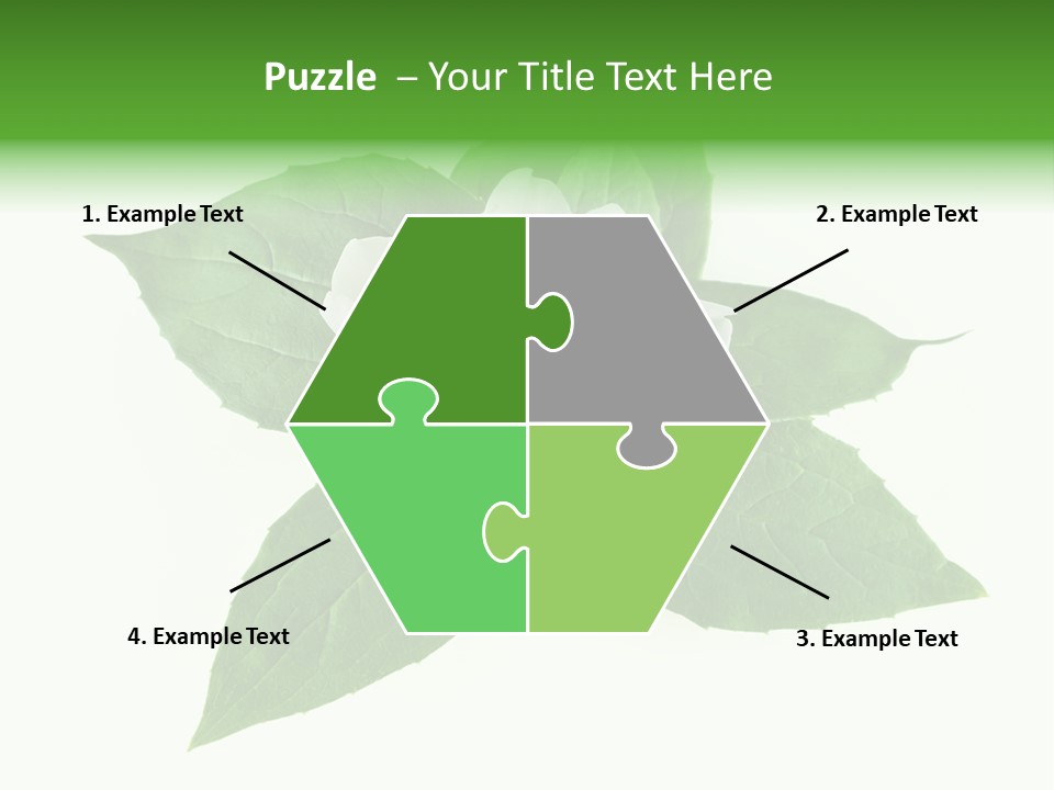 Macro Green Background PowerPoint Template