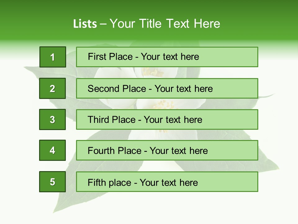 Macro Green Background PowerPoint Template