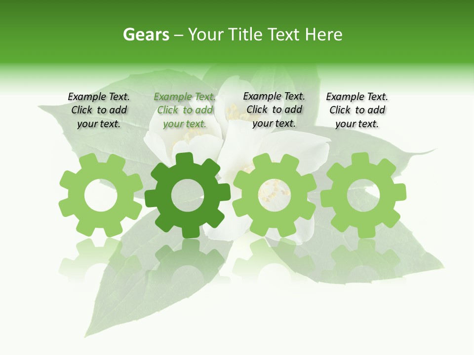 Macro Green Background PowerPoint Template