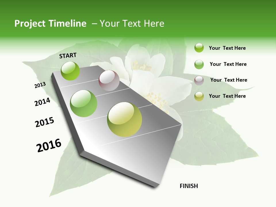 Macro Green Background PowerPoint Template