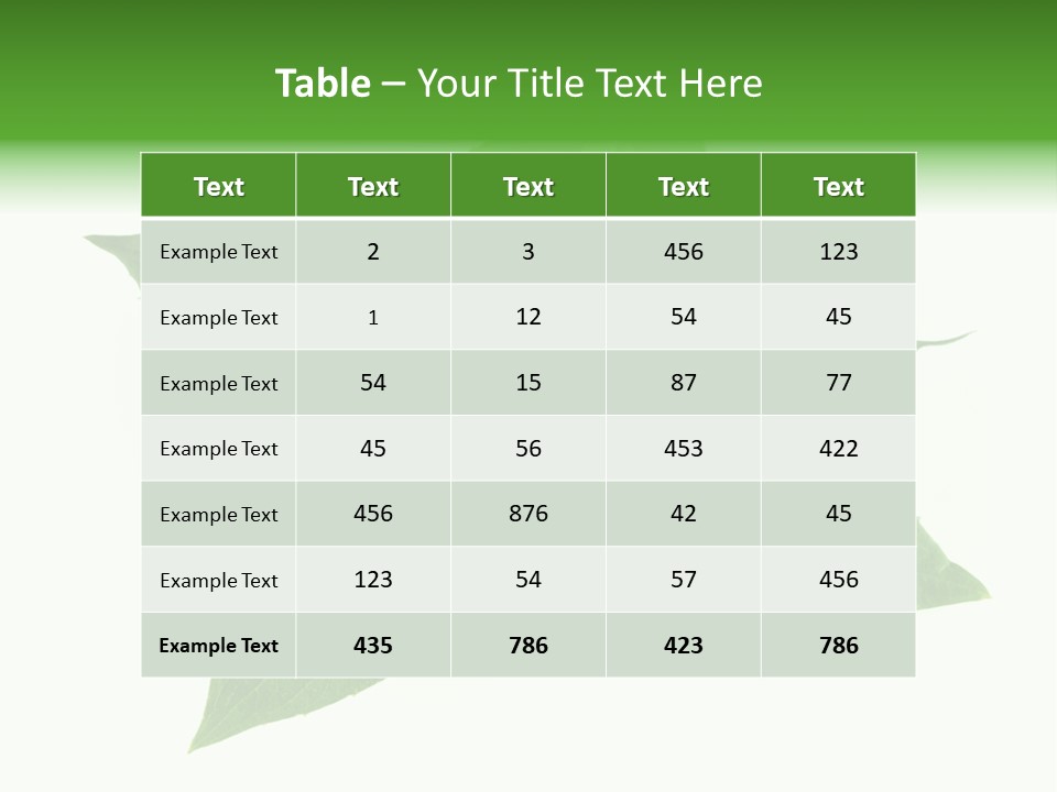 Macro Green Background PowerPoint Template