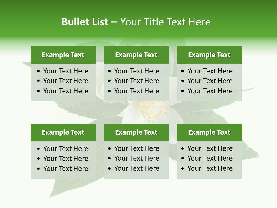 Macro Green Background PowerPoint Template