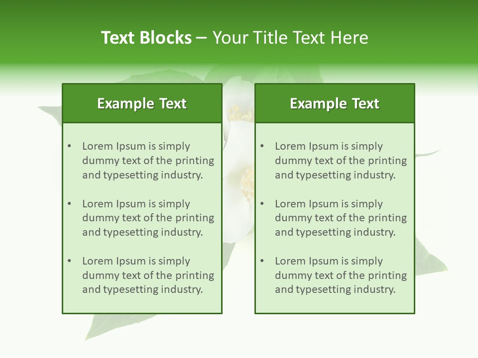 Macro Green Background PowerPoint Template
