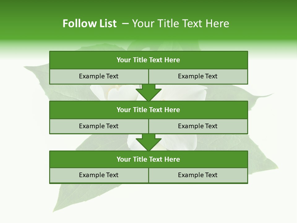 Macro Green Background PowerPoint Template