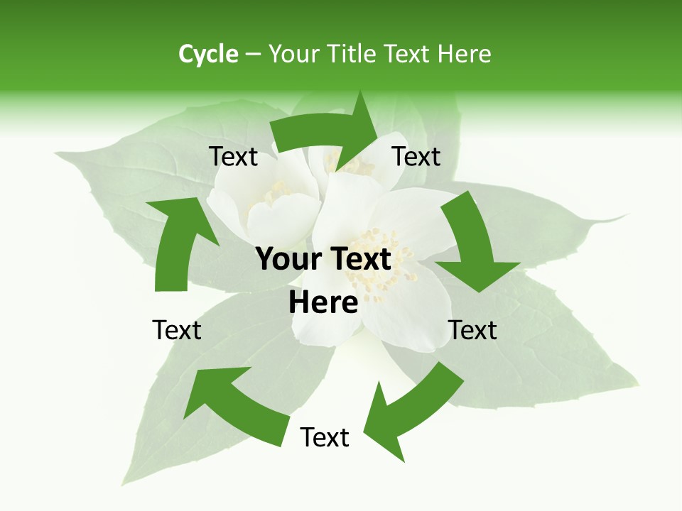 Macro Green Background PowerPoint Template