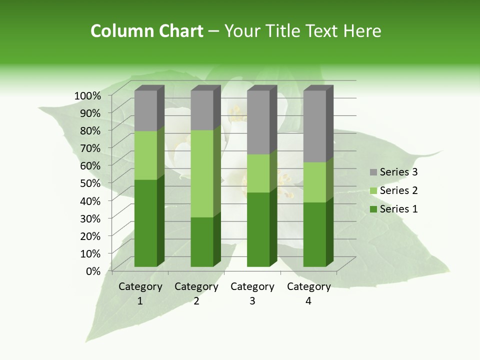 Macro Green Background PowerPoint Template