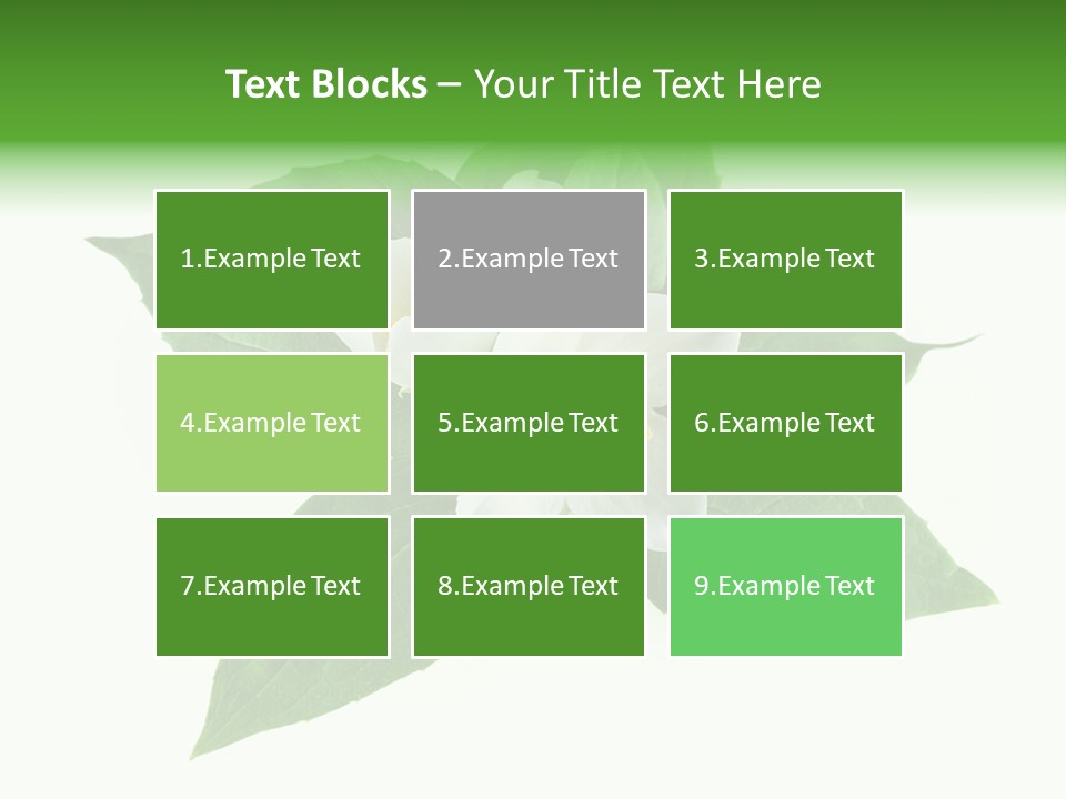 Macro Green Background PowerPoint Template