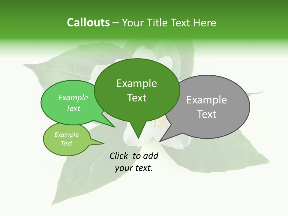 Macro Green Background PowerPoint Template