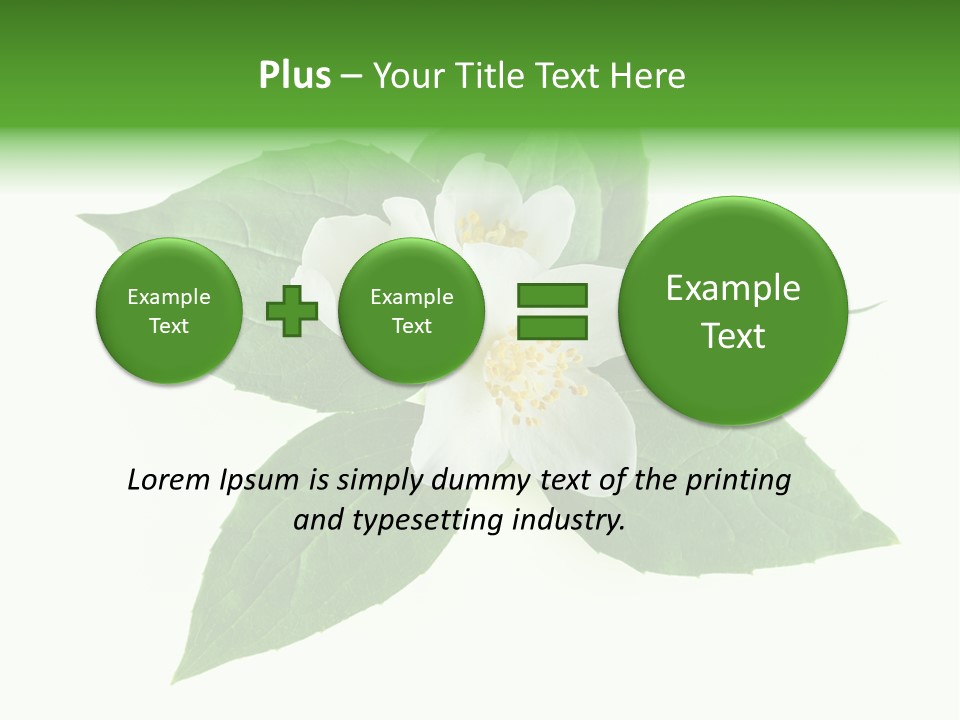 Macro Green Background PowerPoint Template