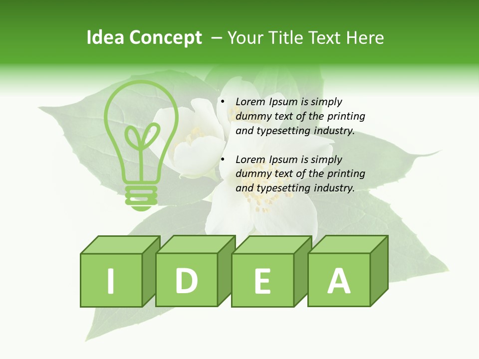 Macro Green Background PowerPoint Template