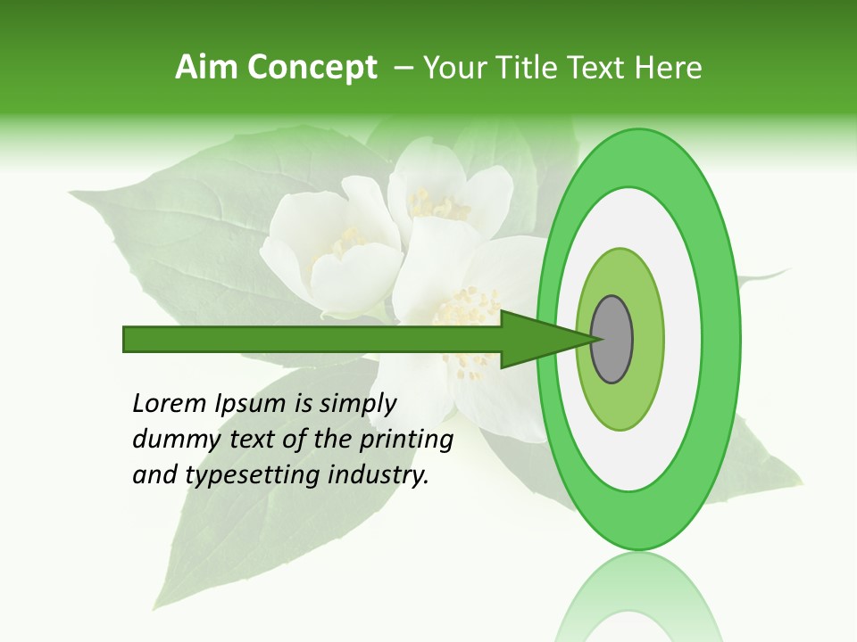 Macro Green Background PowerPoint Template