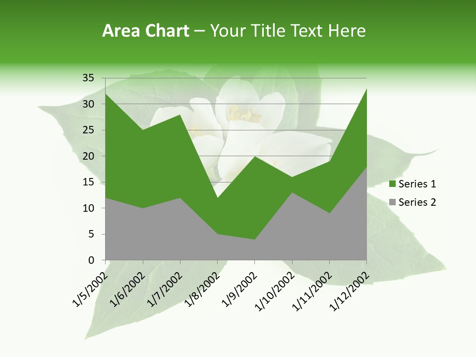 Macro Green Background PowerPoint Template