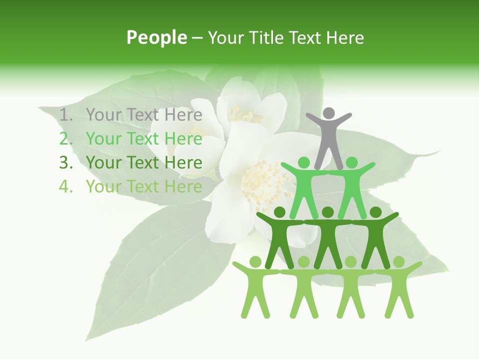 Macro Green Background PowerPoint Template