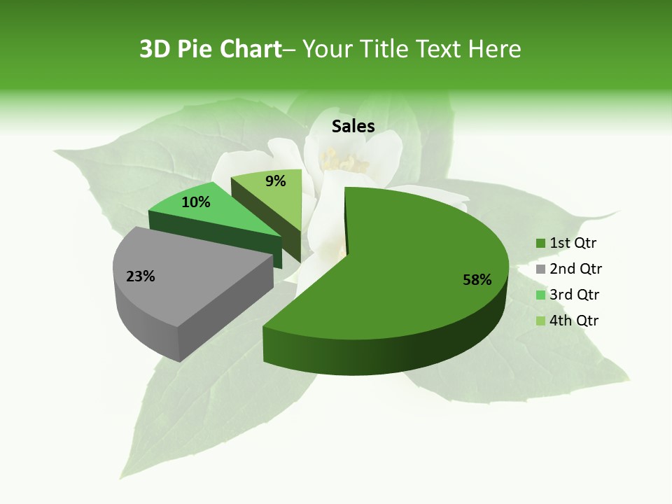 Macro Green Background PowerPoint Template