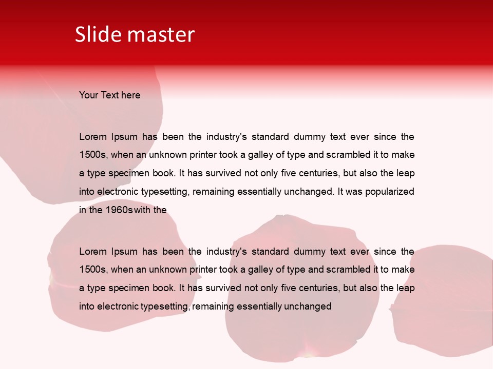 Romantic Delicacy Floral PowerPoint Template