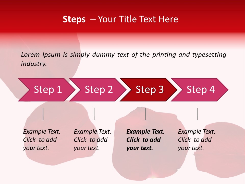 Romantic Delicacy Floral PowerPoint Template