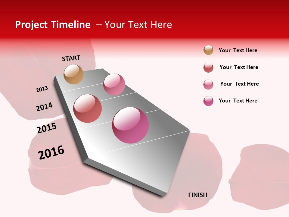 Romantic Delicacy Floral PowerPoint Template