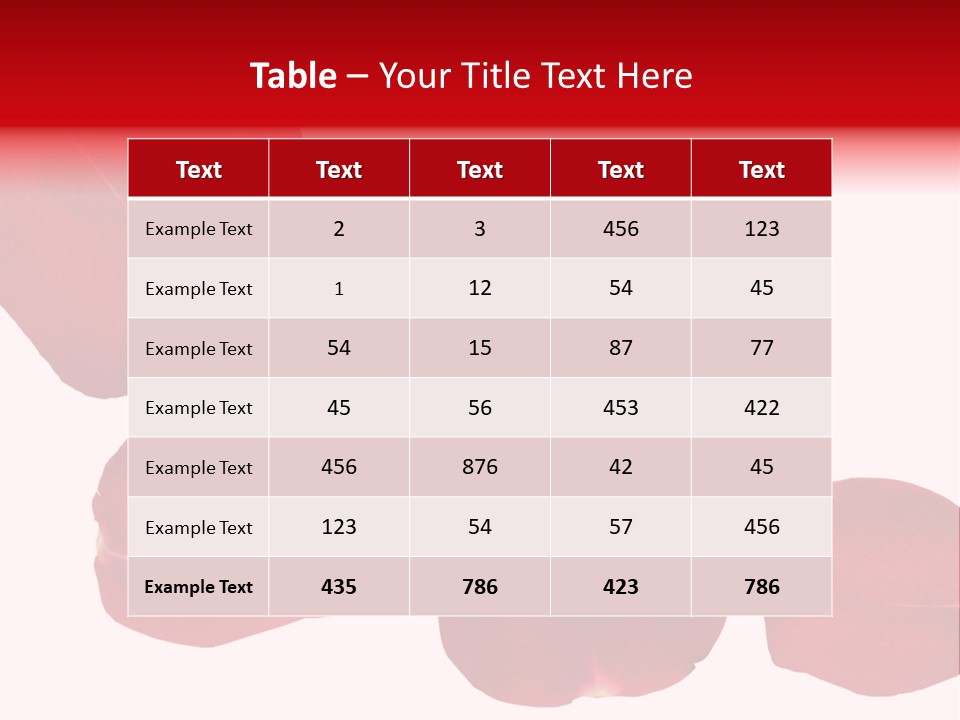 Romantic Delicacy Floral PowerPoint Template