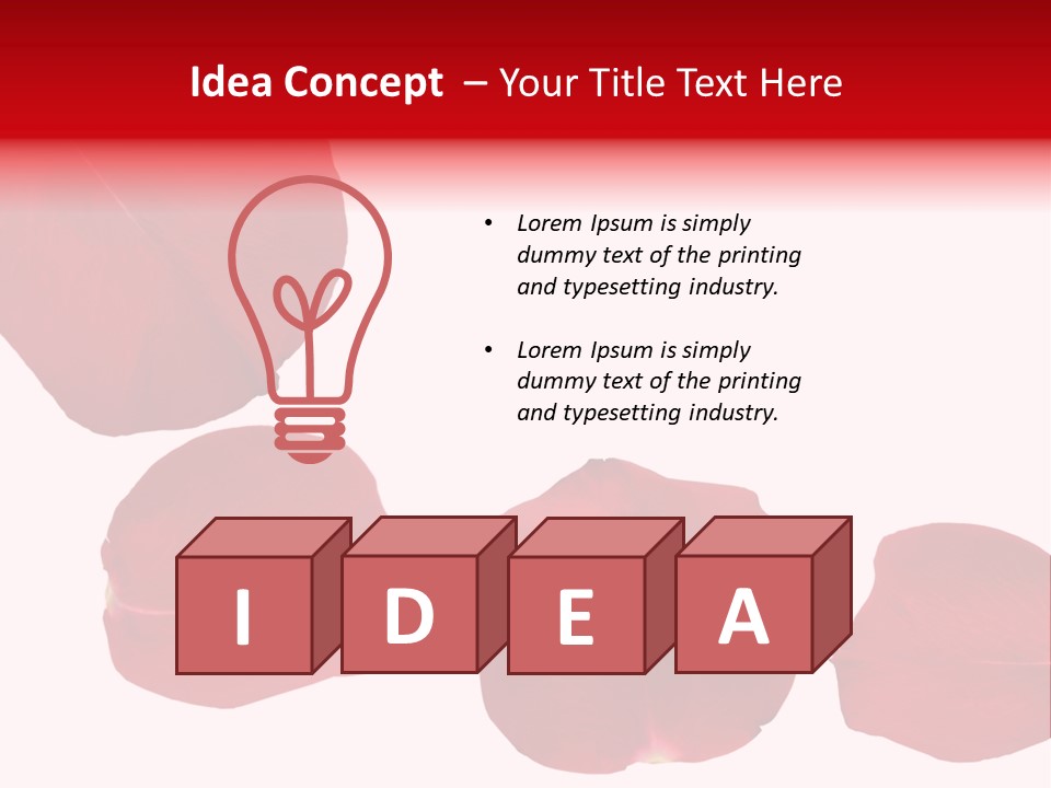 Romantic Delicacy Floral PowerPoint Template