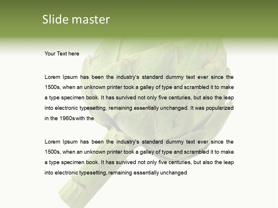 White Eat Fresh PowerPoint Template