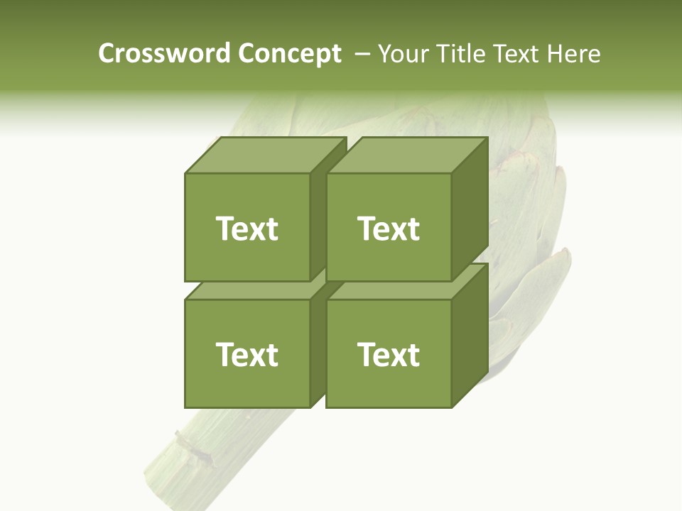 White Eat Fresh PowerPoint Template
