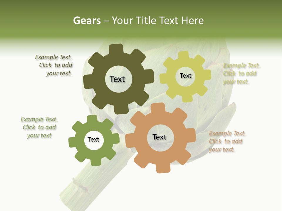 White Eat Fresh PowerPoint Template