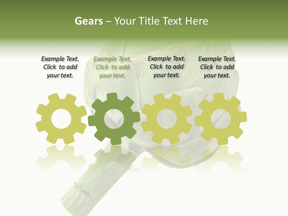 White Eat Fresh PowerPoint Template